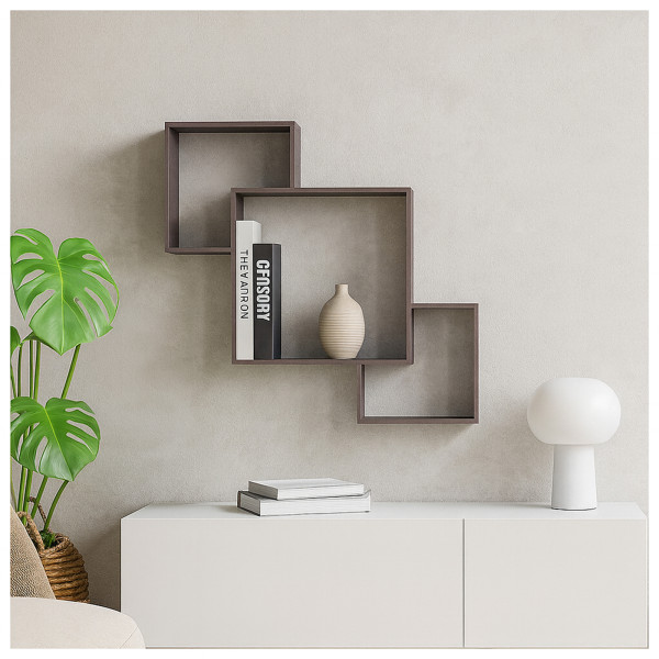 Wandregal Viola Braun MDF