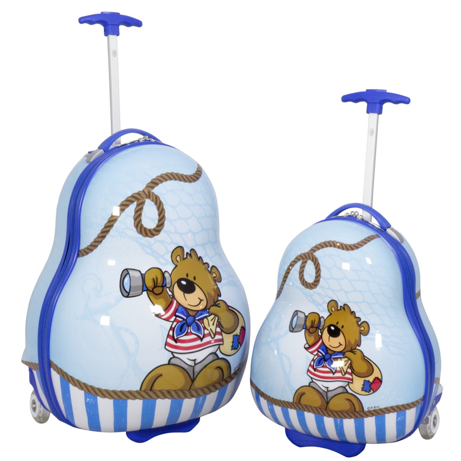 snijden middag verkeer HTI-Living Teddy Junge Kinder-Kofferset 2 tlg. Trolley-Set | Koffer |  Accessoires | Neuetischkultur