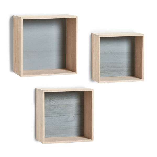 HTI-Living Cubes Wandregal-Set 3-teilig