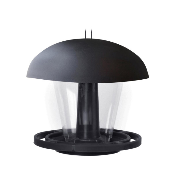 Vogelfutterstation Nessa, Pilz, schwarz