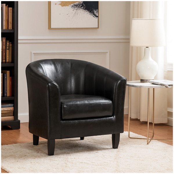 HTI-Living für Wohnzimmer, Büro oder Lounge Eleganter Cocktailsessel in Kunstleder