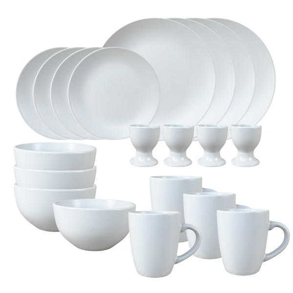 Geschirrset 20-teilig Antonia weiß Keramik