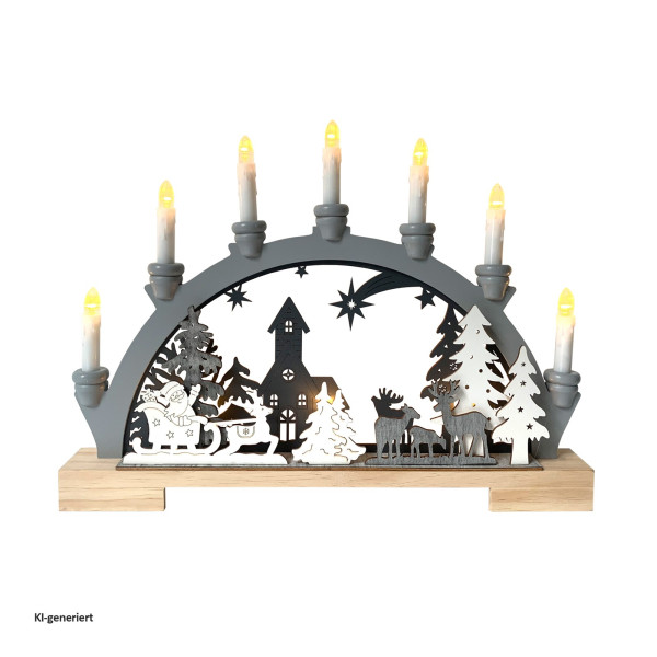 Kerzenleuchter Weihnachtsschlitten