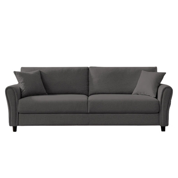 Sofa Valeria grau Leinen