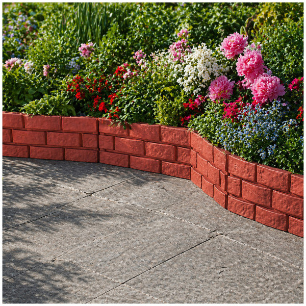 Gartenzaun Nessa Steinmauer