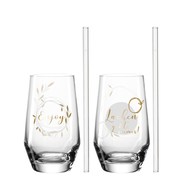 PB/2 LD + 2 Trinkhalme-Lachen-