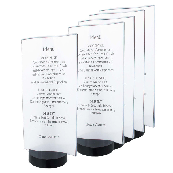 Tischaufsteller Menü, 5er Set