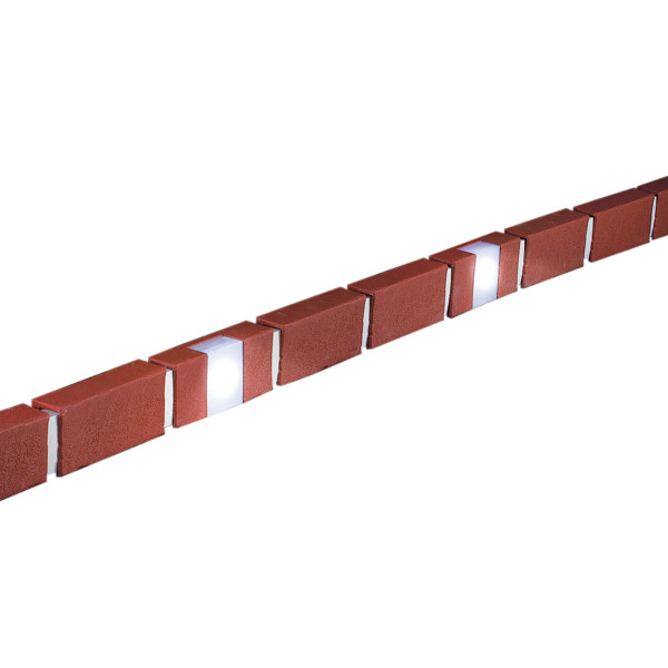 Beetumrandung Nessa Solar, Brick, 10teilig, terrac