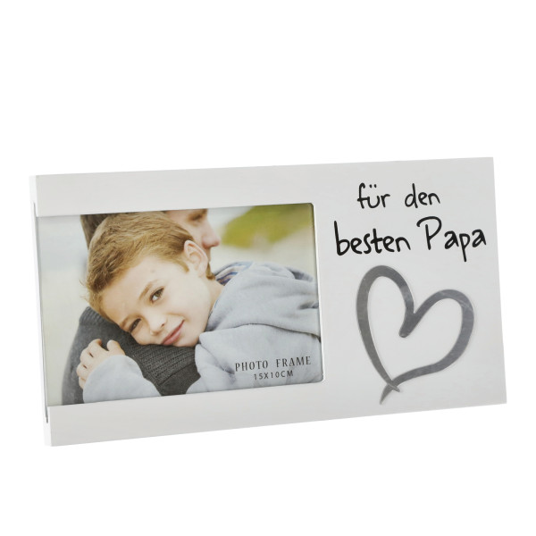 Bilderrahmen "Für den Besten Papa", ca. 25x13cm