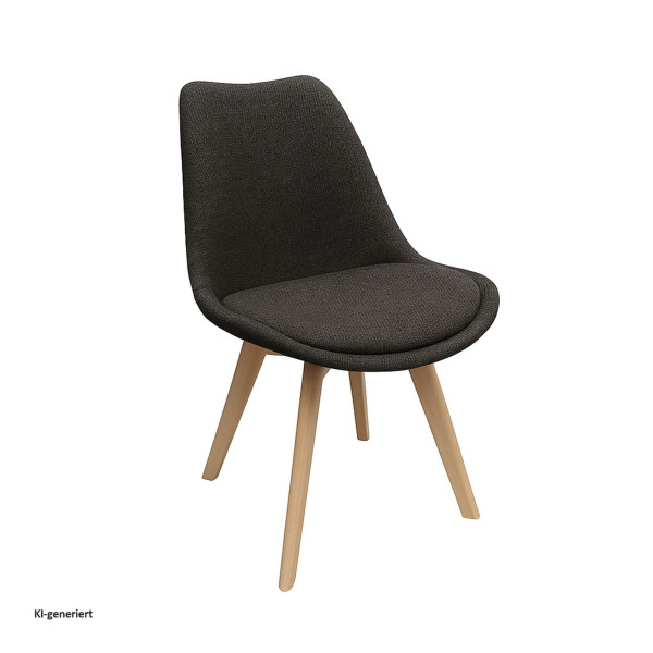 Stuhl Atlanta Webstoff Grau