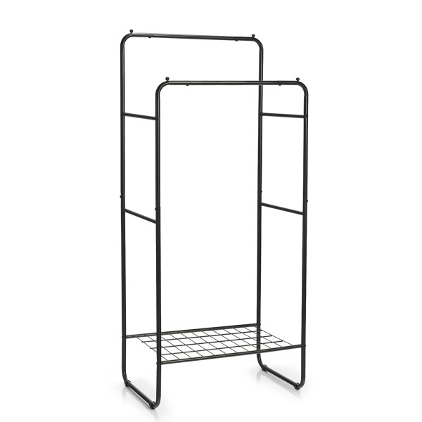 Kleiderständer, Metall, schwarz