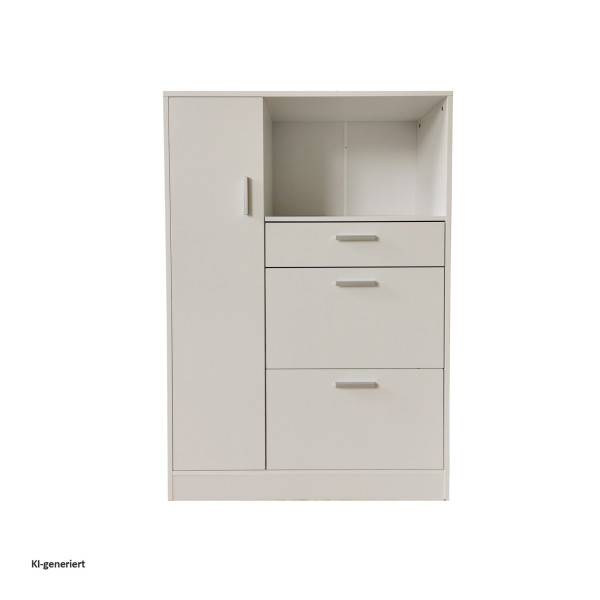 Küchenbuffet Küchenschrank Kombi L Blanca Weiß