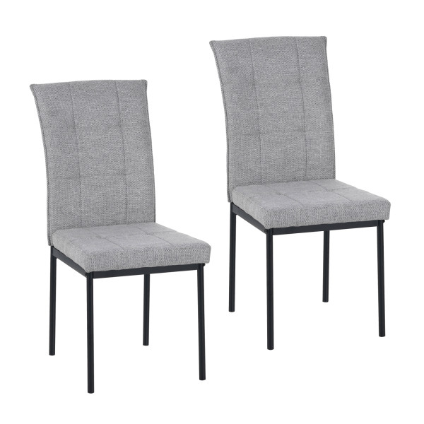 HTI-Living Matthew Hellgrau 2er-Set Stuhl