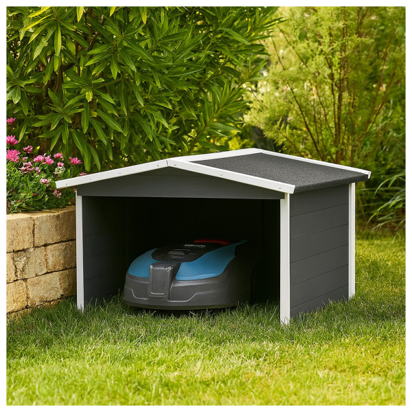 Rasenmähergarage Wilbur Grau