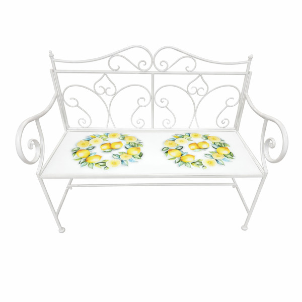 Gartenbank Menton Weiß