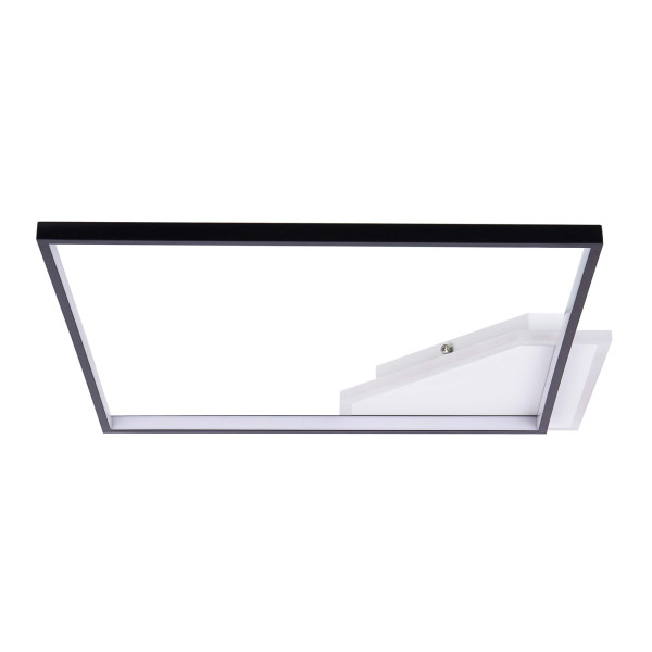 Deckenleuchte OSLO schwarz/Metall matt in quadrat