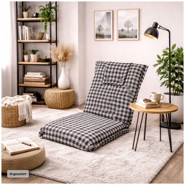 Bodenstuhl Agosta grau Polyester