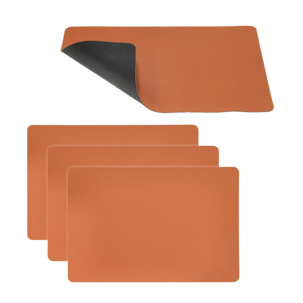 Tischset PVC ca. 45x30cm Karamell / Schwarz