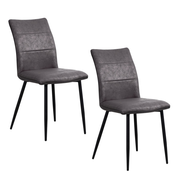 Stuhl Vasile Antikanthrazit 2er Set