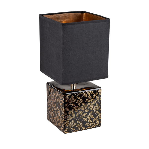 Lampe 35 cm Schwarz-Gold