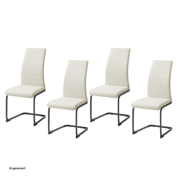 Schwingstuhl SallyP PU 4er Beige