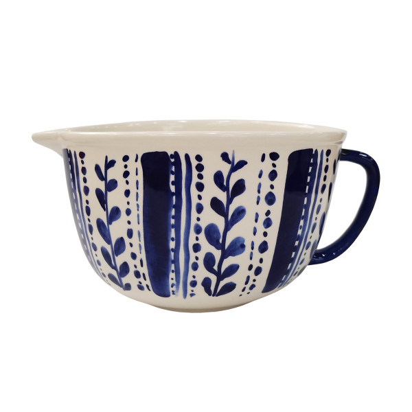 Rührschüssel 26,5 cm, Landhaus Gemustert Keramik