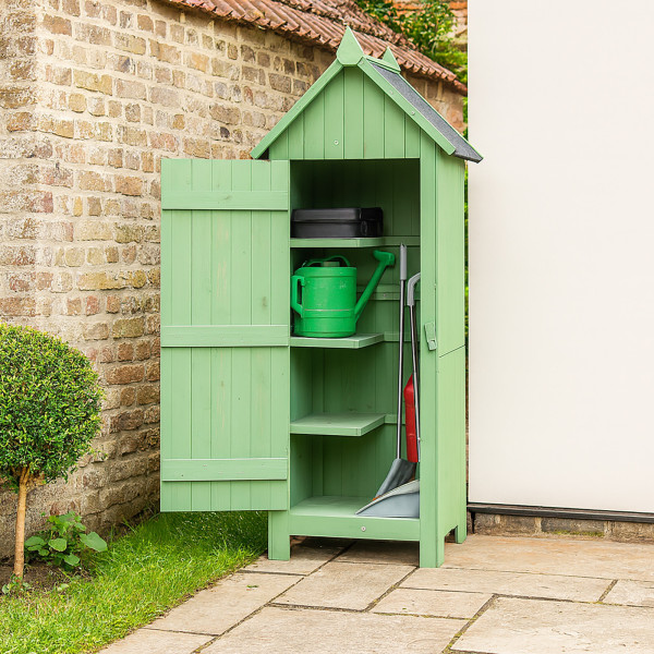 HTI-Living Praktischer Stauraum für Garten und Terrasse Gartengeräteschrank aus Holz