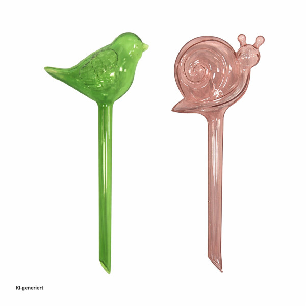 Wasserspeicher Nessa, Schnecke und Vogel, 2teilig