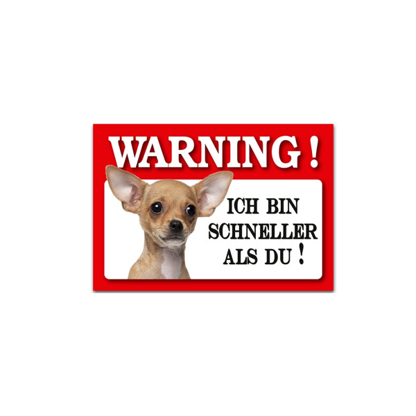 HTI-Line Chihuahua Blechschild Wachhund