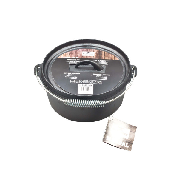 Gusseisenpfanne 25cm mit Deckel