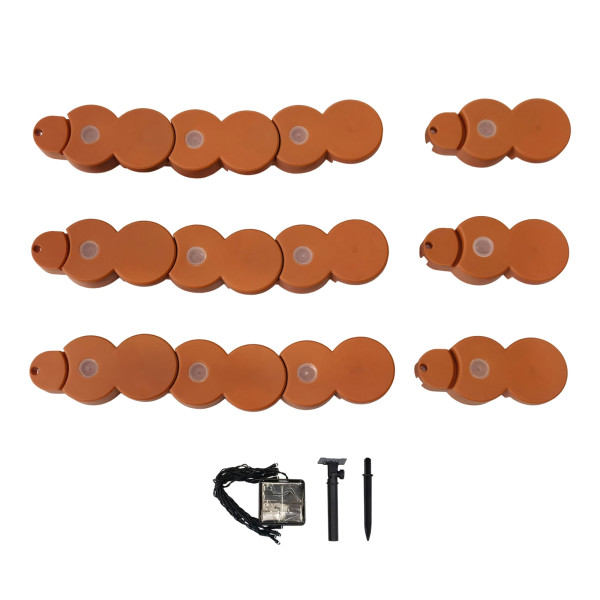 HTI-Living Palisade 12-teilig Terracotta Beetumrandung Nessa Solar