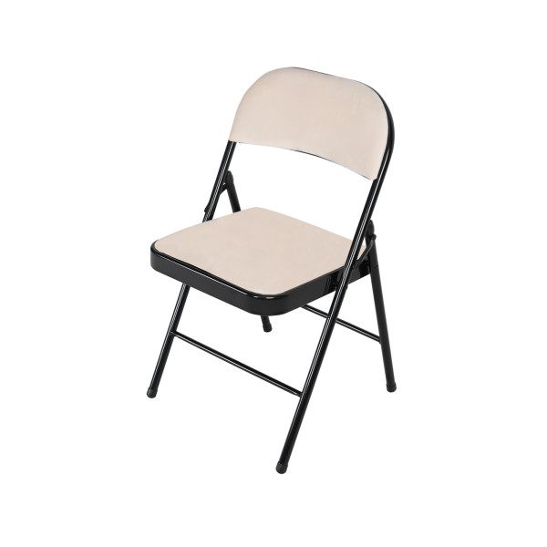 Klappstuhl Wedigo Velvet Beige