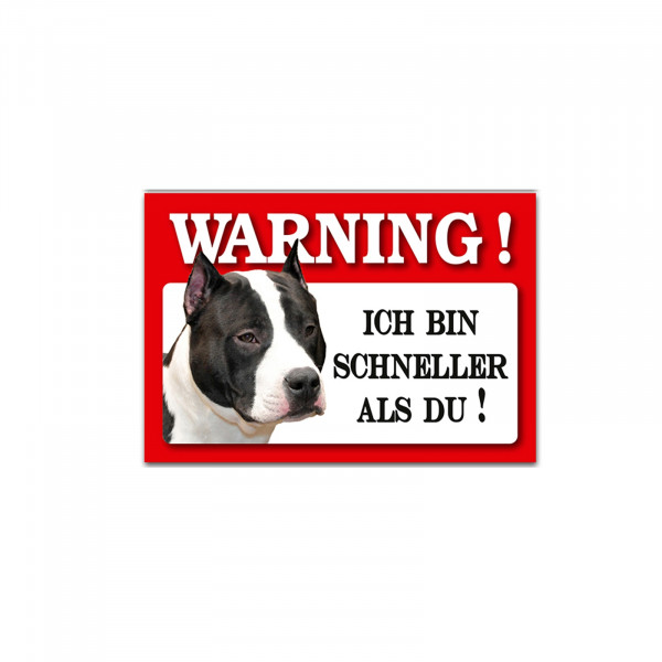 HTI-Line Staffordshire Bullterrier Blechschild Wachhund