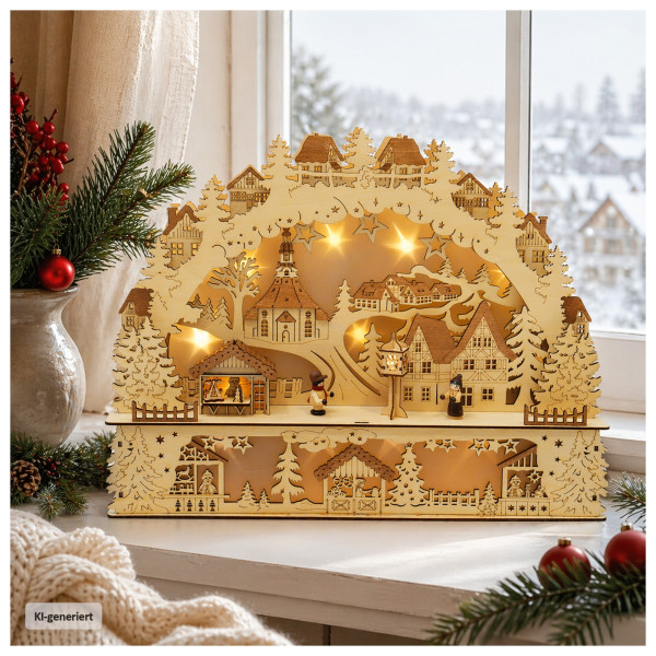 Lichterbogen Weihnachtsdorf