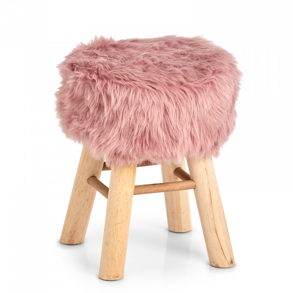 Zeller Present Zottel Sitzhocker Rosa