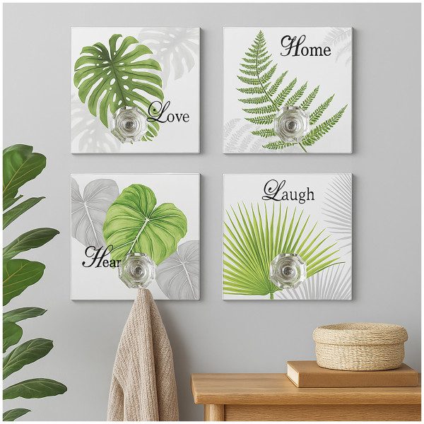 HTI-Line Leaf Wandhaken 4er-Set