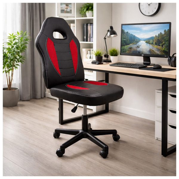 Drehstuhl Daytona Smart schwarz-rot