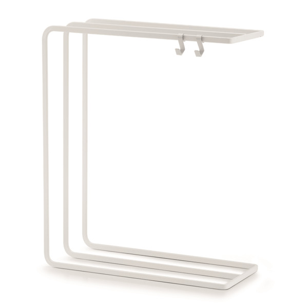 Geschirrtuchständer, Metall, weiß