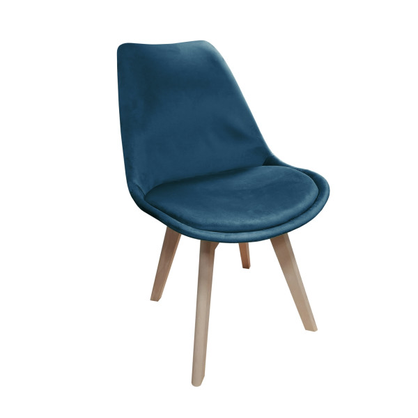 Stuhl Atlanta Velvet Blau