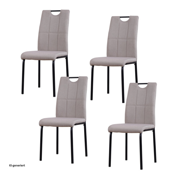 Stuhl Denton beige 4er Set