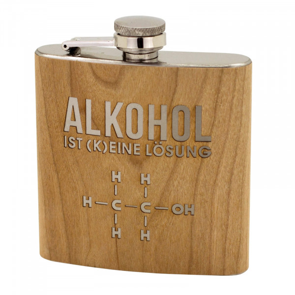 HTI-Living Alkohol ist (k)eine Lösung Flachmann
