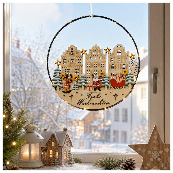 Weihnachtshängedeko Weihnachten in der Stadt