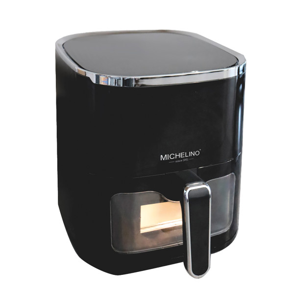 Heißluftfritteuse 5,0Liter Schwarz mit Sichtfenste