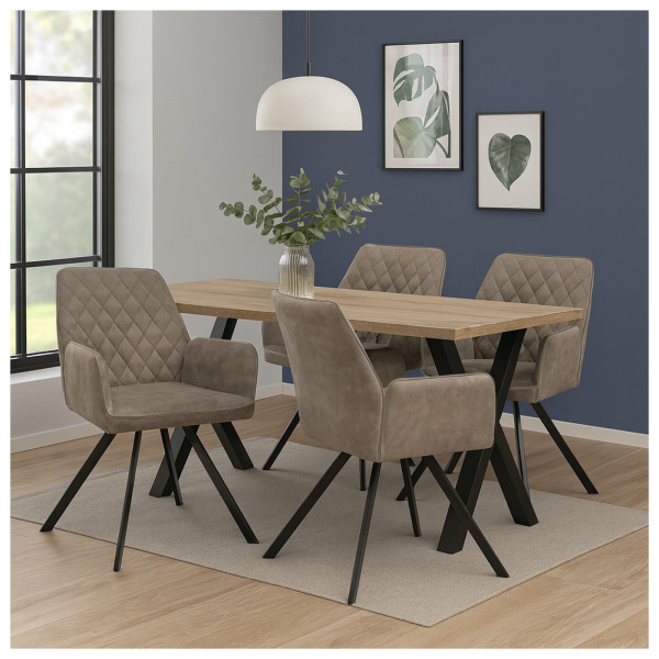 Stuhl Tumalo Braun 2er-Set