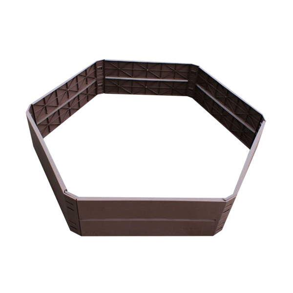 Hochbeet Nessa sechseckig, 6teilig, braun