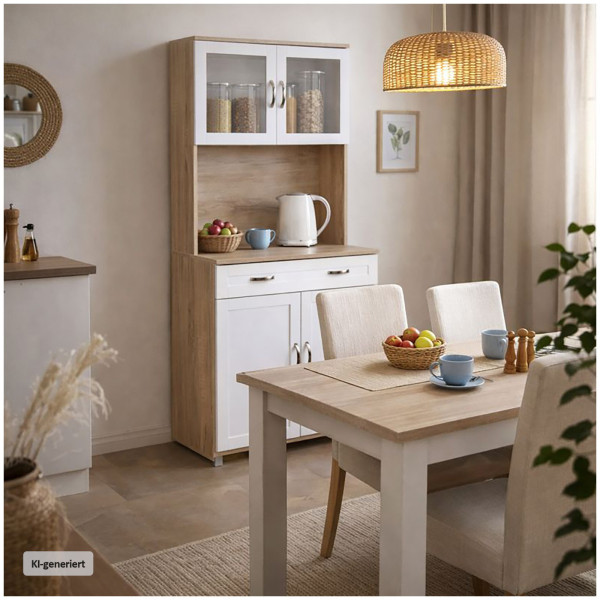 Küchenbuffet Blanca Sonoma Weiß