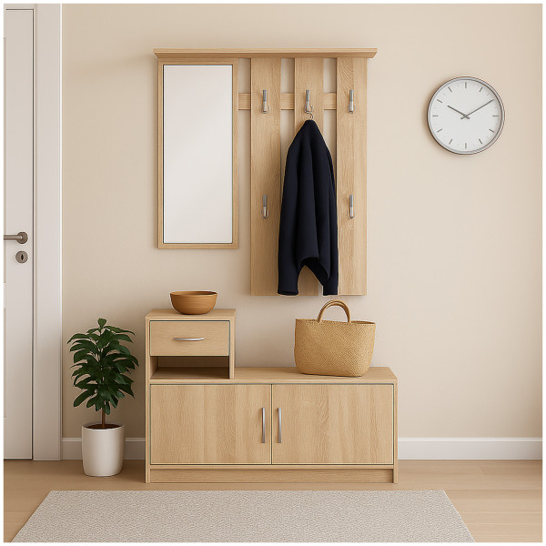 HTI-Living Thekla Sonoma Garderobenpaneel mit Schuhschrank