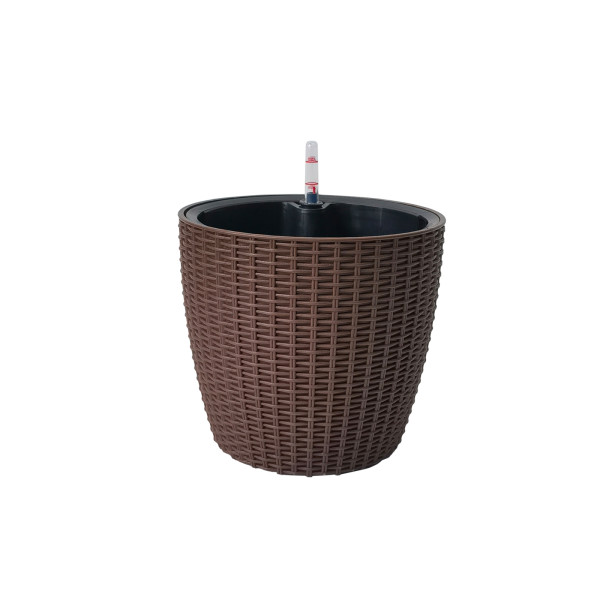 Blumentopf Nessa, Hydro S, selbstbewässernd, brau