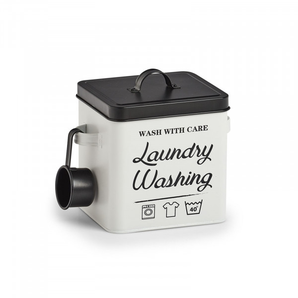 | Present Waschpulver-Box, & ZELLER | Laundry Accessoires Aufbewahrung Metall Körbe Ordnung- & | Neuetischkultur | Aufbewahrungsboxen