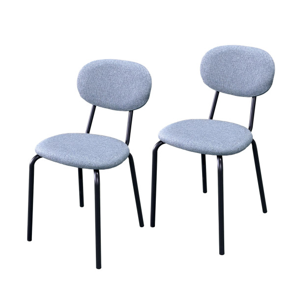 HTI-Living Anella Grau 2er-Set Stuhl